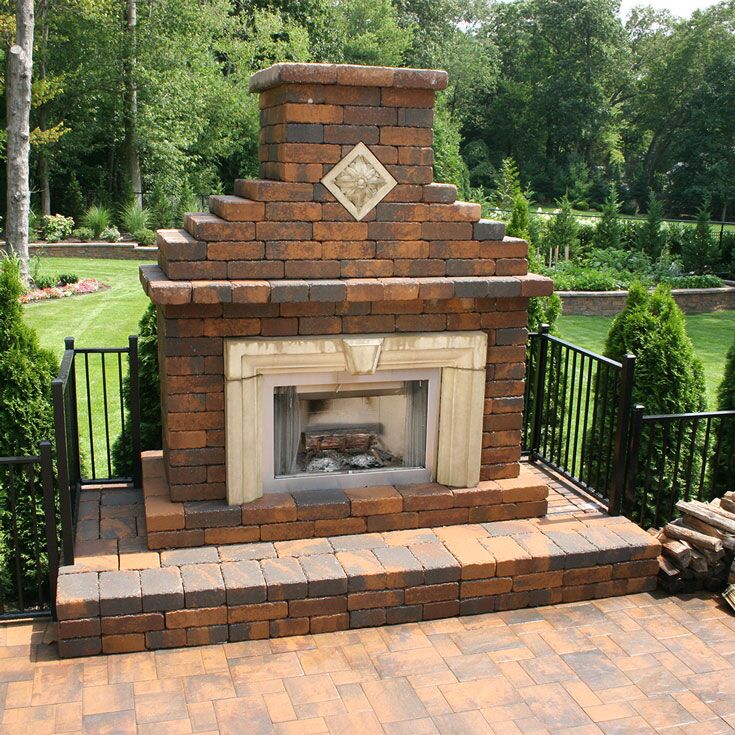 outdoor fireplace
