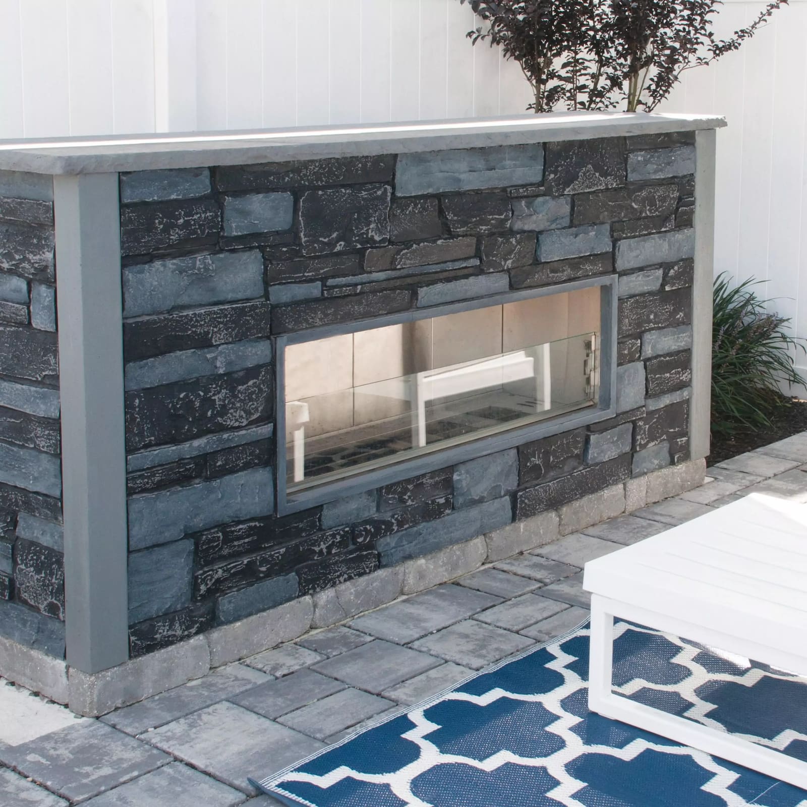 outdoor fireplace