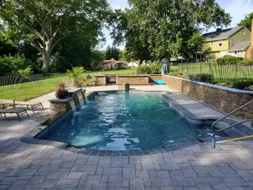 A pool remodel done by Coastal Pools in Annapolis, Maryland
